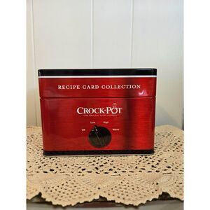 Crock Pot Recipe Card Collection With Keepsake Tin New Recipe Cards Preowned